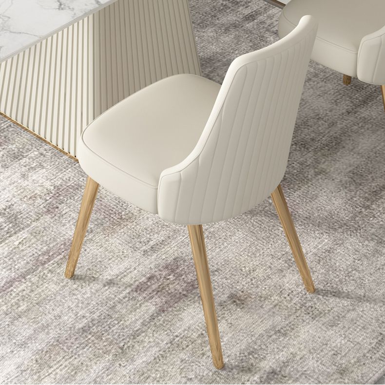 Moderno 1/4/5/6/7 Piezas Mesa de piedra de mesa de comedor en blanco