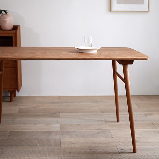 Rectangle Dining Site Table Simplicity Style Solid Wood Dining Room Collection with 4-foot Clearhalo ' dining_table' 'Dining Tables & Seating' 'Dining Tables' 'furn' 'furn_dining_table' 'Furniture' 'furniture_dining_table' 'Kitchen & Dining Furniture' 'kitchen&dining_furn' 'kitchen' 'kitchen_dining_table' 1200x1200_bad1c922-931c-478f-ae6d-150616bf3ba5