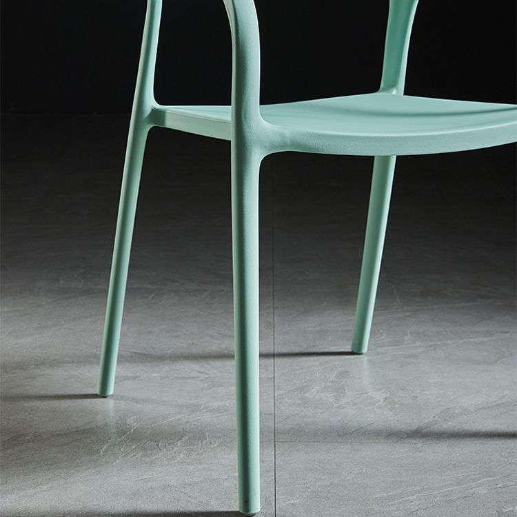 Plastic Open Back Stacking Arm Chair Contemporary Meeting Room Dining Chair Clearhalo ' kitchen&dining_furn' 'Dining Chairs' 'Dining Tables & Seating' 'dining_chair' 'furn' 'furn_dining_chair' 'Furniture' 'furniture_dining_chair' 'Kitchen & Dining Furniture' 'kitchen' 1200x1200_bad3f67c-21d4-4c14-b185-f9acb84ce40f
