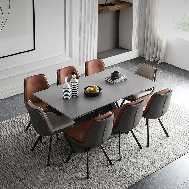 Contemporary 1/2/5/6/9 Pieces Dining Room Chair Set Extendable Dining Table Set Clearhalo 'Dining Room Sets' 'Dining Tables & Seating' 'dining_room_set' 'furn' 'furn_dining_room_set' 'Furniture' 'furniture_dining_room_set' 'Kitchen & Dining Furniture' 'kitchen&dining_furn' 'kitchen' 1200x1200_bad421e0-0395-4ab8-a289-bf1ed72ae581