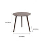 Table d'appoint d'appoint pour canapé scandinave, table d'appoint à trois broches, table d'appoint ronde