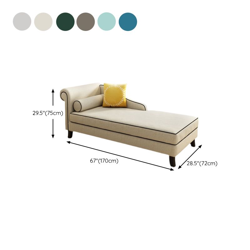 Chaise tapizado de estilo moderno para salón, sillón con brazos redondos