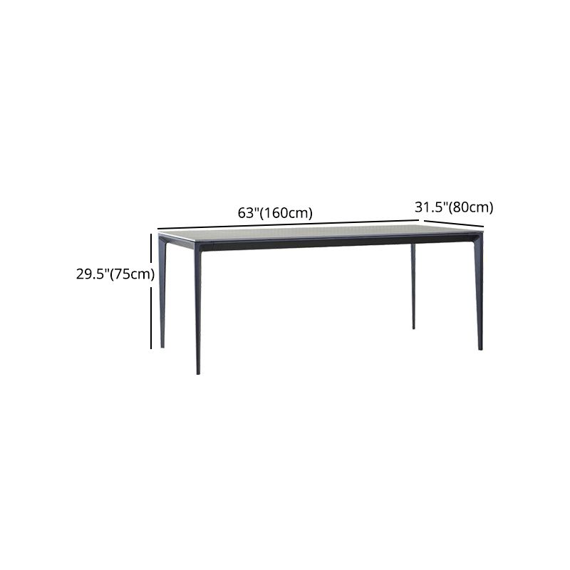 Modern 1/3/4/7 Pieces Dining Set Rectangle Sintered Stone Dining Table Set Clearhalo 'Dining Room Sets' 'Dining Tables & Seating' 'dining_room_set' 'furn' 'furn_dining_room_set' 'Furniture' 'furniture_dining_room_set' 'Kitchen & Dining Furniture' 'kitchen&dining_furn' 'kitchen' 1200x1200_bad6bd10-fa1d-40cd-b66c-9cd85059678f