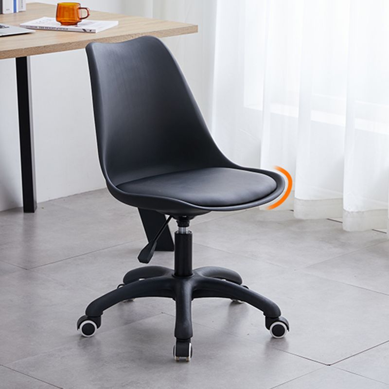 Contemporary Armless Office Chair Plastic Computer Desk Chair Clearhalo 'Furniture' 'furniture_office_chair' 'Office Chairs' 'Office Furniture' 'office_chair' 1200x1200_bad75df1-eb8d-4e3e-b224-a55a4811936b