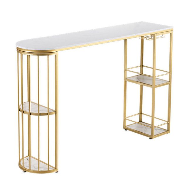 Table de la barre supérieure en marbre spécialisée