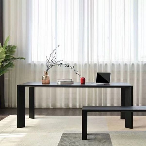 Industrial Solid Wood Dining Table Rectangle Kitchen Pine Wood Table with 4 Legs Clearhalo ' dining_table' 'Dining Tables & Seating' 'Dining Tables' 'furn' 'furn_dining_table' 'Furniture' 'furniture_dining_table' 'Kitchen & Dining Furniture' 'kitchen&dining_furn' 'kitchen' 'kitchen_dining_table' 1200x1200_bada0578-1194-4981-940d-858d9627ebdd