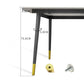 Metal and Stone Table Glam Style Simple Family Rectangular Dining Table Clearhalo 'Dining Tables & Seating' 'Dining Tables' 'dining_table' 'furn' 'furn_dining_table' 'Furniture' 'Kitchen & Dining Furniture' 1200x1200_bada822c-4dab-4b0e-b7e4-4247ad9dea46