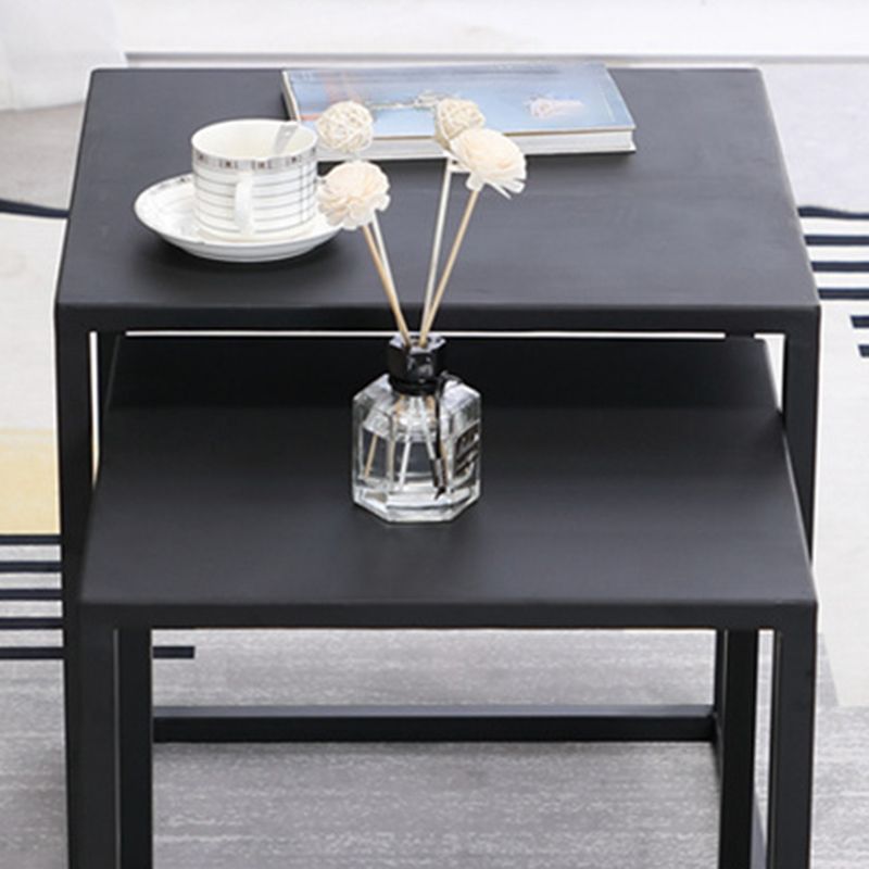 Frame 2 Nesting Coffee Table Mid-Century Metal Square Cocktail Table Clearhalo 'Coffee & Accent Tables' 'Coffee Tables' 'coffee_tables' 'furn' 'furn_coffee_tables' 'Furniture' 'Living Room Furniture' 1200x1200_badb648c-4322-4d07-9288-ea1d59c40989