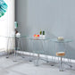 Round Tripod Dining Site Table Metal Dinette Table with Tempered Glass Clearhalo ' dining_table' 'Dining Tables & Seating' 'Dining Tables' 'Furniture' 'furniture_dining_table' 'Kitchen & Dining Furniture' 'kitchen&dining_furn' 'kitchen' 'kitchen_dining_table' 1200x1200_badcff4d-4673-433f-a006-3d0a08849f05