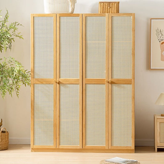 Modern Style Wardrobe Cabinet Wooden Wardrobe Armoire with Shelves Clearhalo 'Armoires & Wardrobes' 'armoires_wardrobes' 'Bedroom Furniture' 'furn' 'furn_armoires_wardrobes' 'Furniture' 1200x1200_bade45f9-67b6-4821-8bce-717987f0eef5