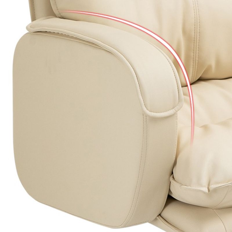 Modern Armless Office Chair Leather No Distressing No Wheels Ergonomic Desk Chair Clearhalo 'furn' 'furn_office_chair' 'Furniture' 'Office Chairs' 'Office Furniture' 'office_chair' 1200x1200_bae1fc97-429d-4810-9a6d-80e4866c3e3f