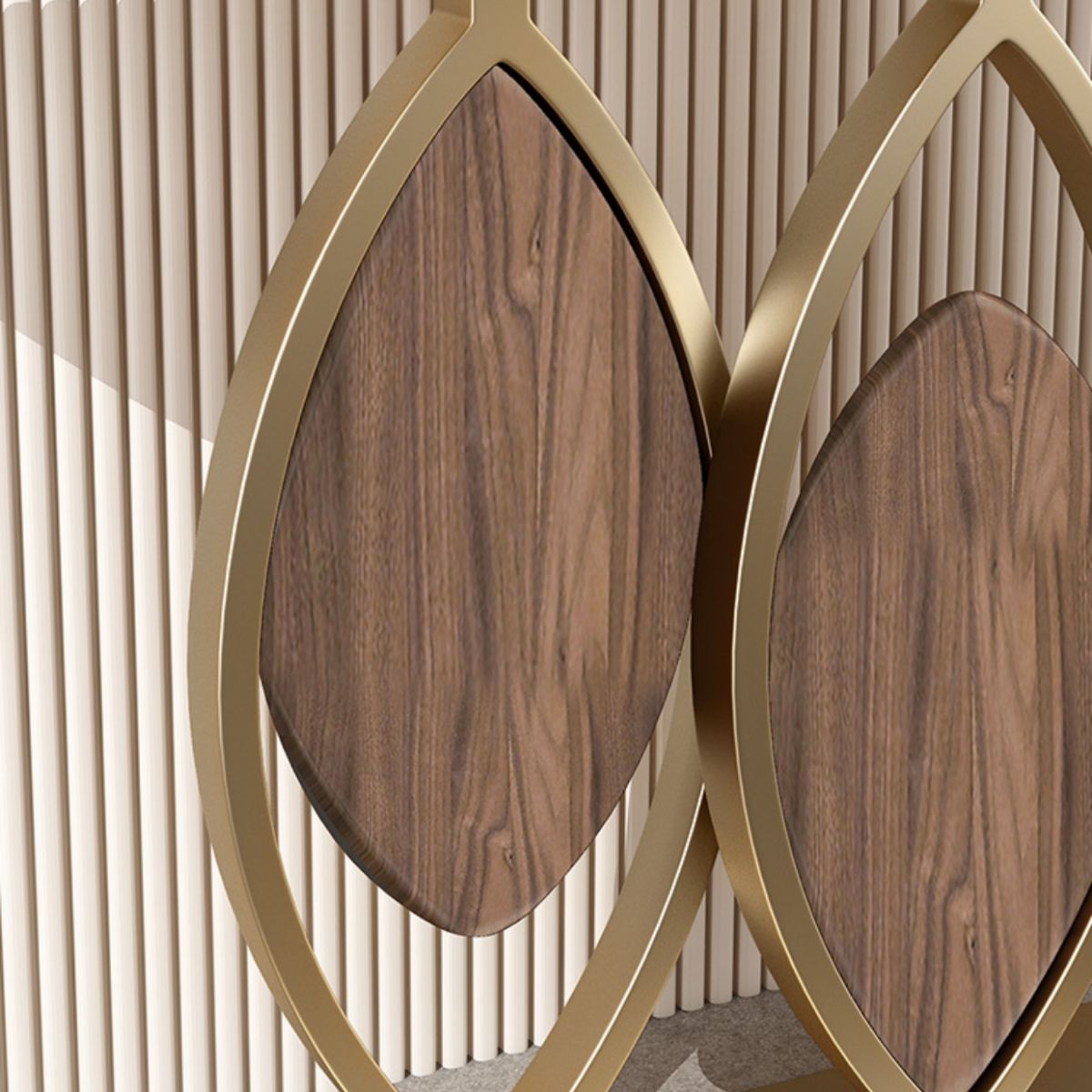 Glam Golden Base Console Tafel met halve maan Wtone top voor hal