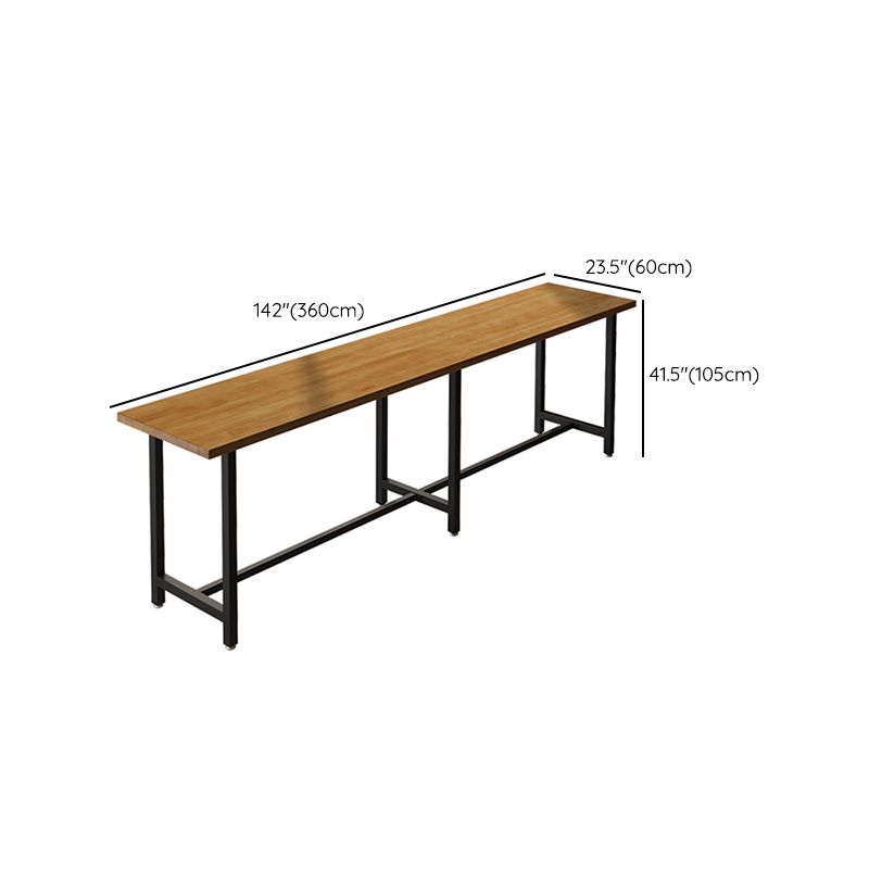 Ensemble de Table de Bar moderne 1/11 pièces, Table de comptoir rectangulaire en bois avec tabourets hauts