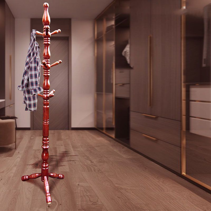 Vaste houten jas hanger boom midden-eeuwse moderne entry hall boom