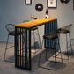 Contemporary Faux Leather Counter Stool Bar Height Bar Stool with Metal Legs