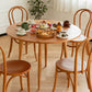 Cherry Wooden Round Table Extendable 4 Legs Square Dining Table in Nature Clearhalo ' dining_table' 'Dining Tables & Seating' 'Dining Tables' 'furn' 'furn_dining_table' 'Furniture' 'furniture_dining_table' 'Kitchen & Dining Furniture' 'kitchen&dining_furn' 'kitchen' 'kitchen_dining_table' 1200x1200_bae50332-cc90-4616-adcd-ba551f8d17aa