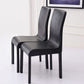 Contemporary Restaurant Leather Side Chair Solid Back Dining Chair (Set of 2) Clearhalo ' kitchen&dining_furn' 'Dining Chairs' 'Dining Tables & Seating' 'dining_chair' 'furn' 'furn_dining_chair' 'Furniture' 'furniture_dining_chair' 'Kitchen & Dining Furniture' 'kitchen' 1200x1200_bae718d0-2b94-427c-bba5-7afc39b717db