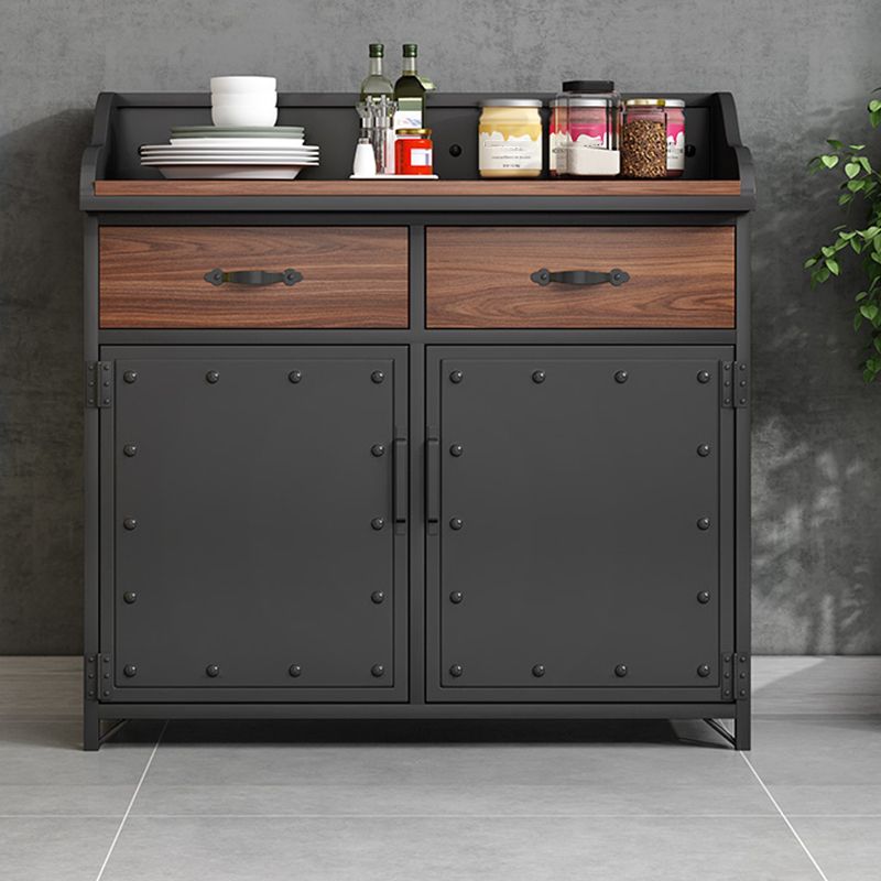 Server per cornici del server di pranzo in legno con 2 cassetti e archiviazione