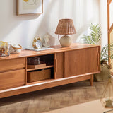 ソリッドウッドテレビメディアコンソールリビングルームの伝統的なテレビスタンド