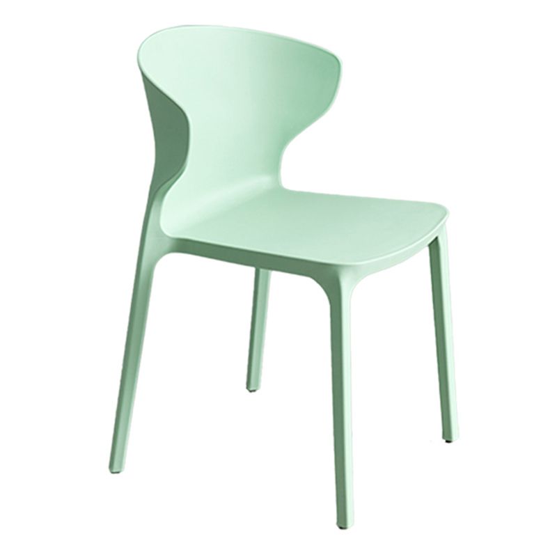 Scandinavian Style Plastic Dining Armless Chair Solid Back Side Chairs for Home Use Clearhalo ' kitchen&dining_furn' 'Dining Chairs' 'Dining Tables & Seating' 'dining_chair' 'furn' 'furn_dining_chair' 'Furniture' 'furniture_dining_chair' 'Kitchen & Dining Furniture' 'kitchen' 1200x1200_baeddee2-d8f9-4c20-907a-bb81898ecdf0