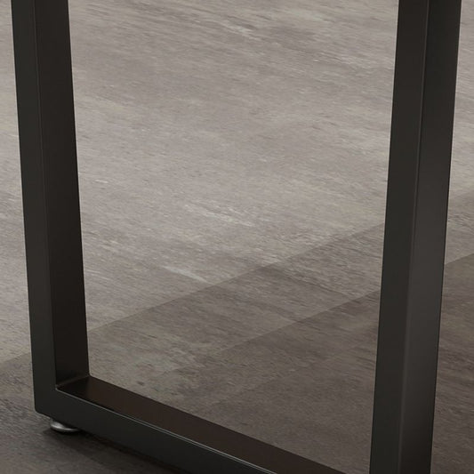 Juego de comedor industrial 1/5 PCS Mesa de comedor de madera maciza y sillas de marco de metal