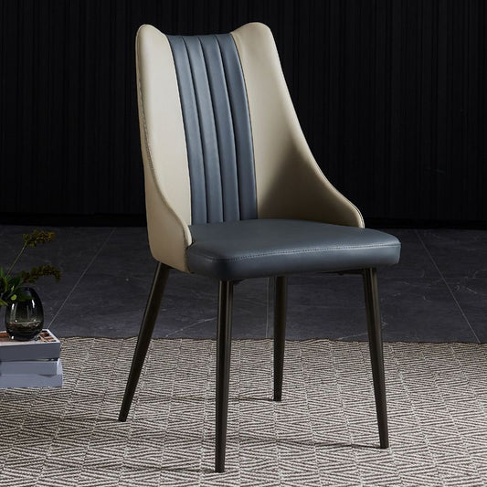 Sedia imbottita sala da pranzo casa finta sedia da pranzo in pelle finta