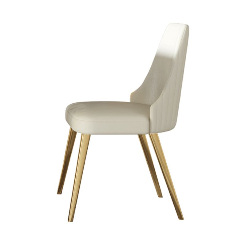 Nordic 1/2/5/7 Pieces Dining Set Sintered Stone White Table with Leather Chairs Dining Set Clearhalo 'Dining Room Sets' 'Dining Tables & Seating' 'dining_room_set' 'furn' 'furn_dining_room_set' 'Furniture' 'furniture_dining_room_set' 'Kitchen & Dining Furniture' 'kitchen&dining_furn' 'kitchen' 1200x1200_baef5cc3-f301-4897-a356-25a1c0559474