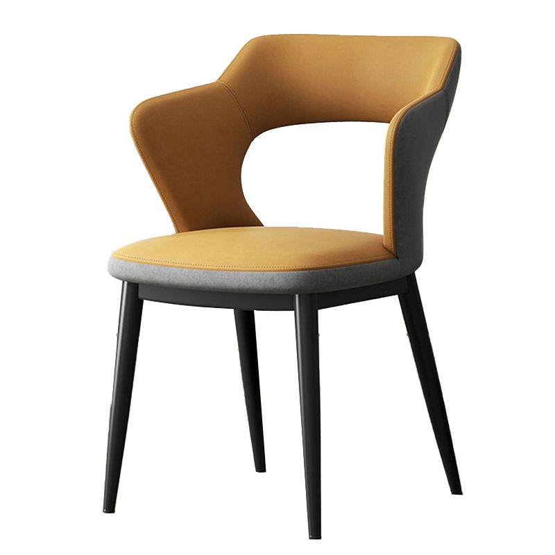 Chaise latéral sans bras moderne du milieu du siècle