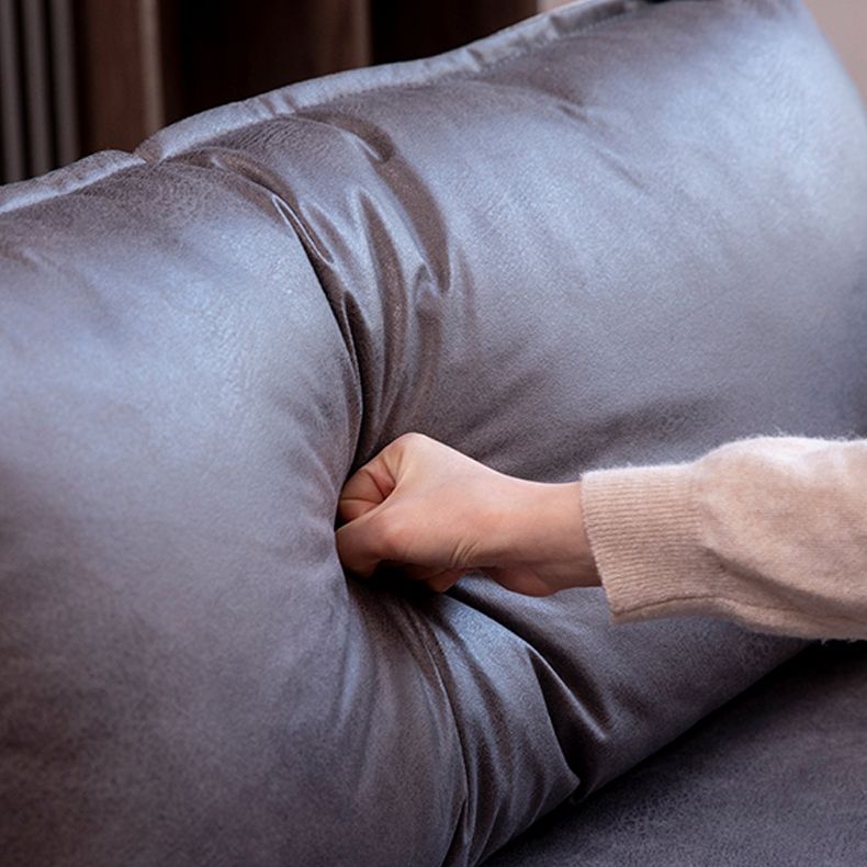 30,70 "H. divano a braccio quadrato in legno massiccio con due cuscini