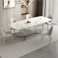 Designer Style Rectangle Dining Table Set 1/4/5 Pieces Acrylic Dining Table Clearhalo 'Dining Room Sets' 'Dining Tables & Seating' 'dining_room_set' 'furn' 'furn_dining_room_set' 'Furniture' 'Kitchen & Dining Furniture' 1200x1200_baf0b631-7f9d-409f-bc92-4e84c5c1f91a