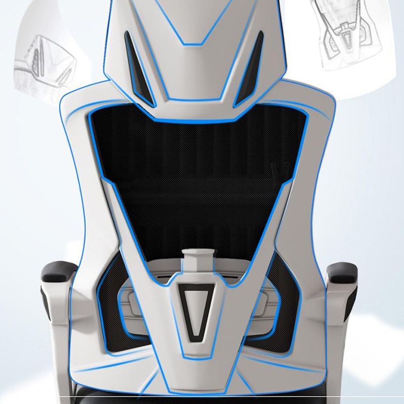 Contemporary Desk Chair High Back Wheels Nylon Fixed Arms Ergonomic Mesh Chair Clearhalo 'furn' 'furn_office_chair' 'Furniture' 'Office Chairs' 'Office Furniture' 'office_chair' 1200x1200_baf0f812-2bbd-4ff5-b206-e1ad1e1f620d