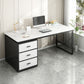Glam Rectangular Writing Desk Wooden Office Desk for Office Home