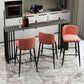 Modern Marble Table with Rectangle Table Top Black Double Pedestal Table - 42" H Clearhalo 'Bar Furniture' 'Bar Tables' 'bar_tables' 'furn' 'furn_bar_tables' 'Furniture' 'furniture_bar_tables' 'Kitchen & Dining Furniture' 1200x1200_baf1bdcd-38f4-47f8-86a9-7523b47667bc