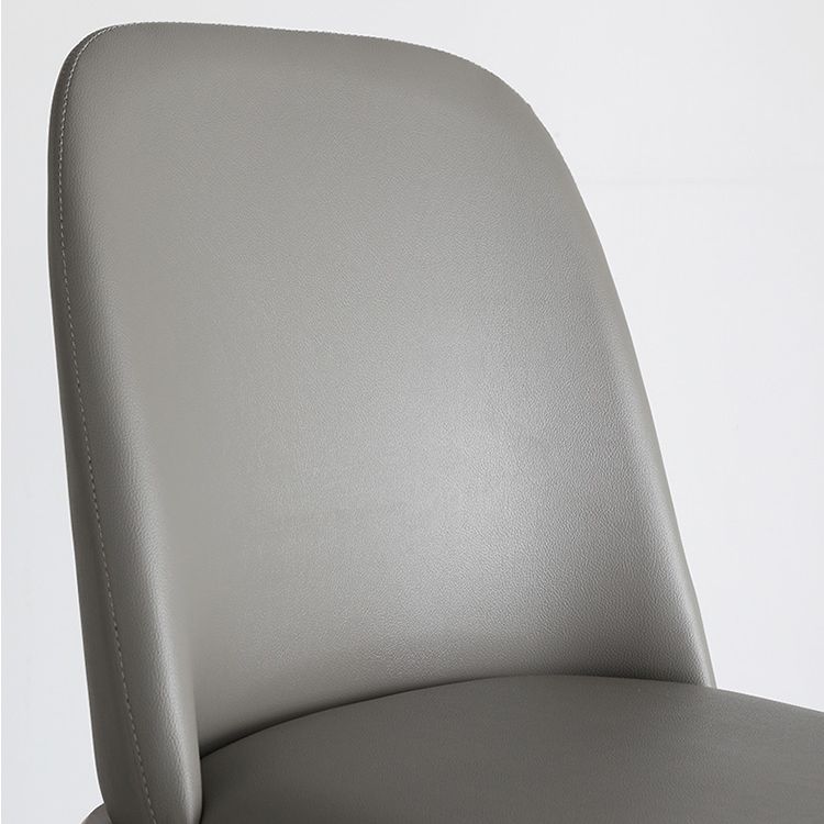 Scandinavian Armless Dining Chairs Ash Wood Frame Chair with Upholstered