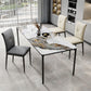 Rectangle Industrial Dining Table Sintered Stone Fixed Table with 4 Metal Legs Clearhalo ' dining_table' 'Dining Tables & Seating' 'Dining Tables' 'furn' 'furn_dining_table' 'Furniture' 'furniture_dining_table' 'Kitchen & Dining Furniture' 'kitchen&dining_furn' 'kitchen' 'kitchen_dining_table' 1200x1200_baf675a9-bd2e-4b45-b7a8-61bab122dc4a