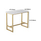 Modern Stone Pub Table Set 1/2/3/5 Pieces Fixed Table Counter Table for Dining Room