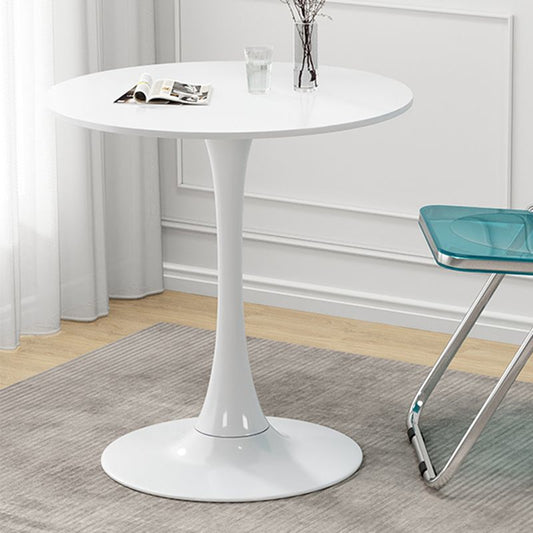 Scandinavian Pedestal Coffee Table Round Wooden Coffee Cocktail Table for Living Room