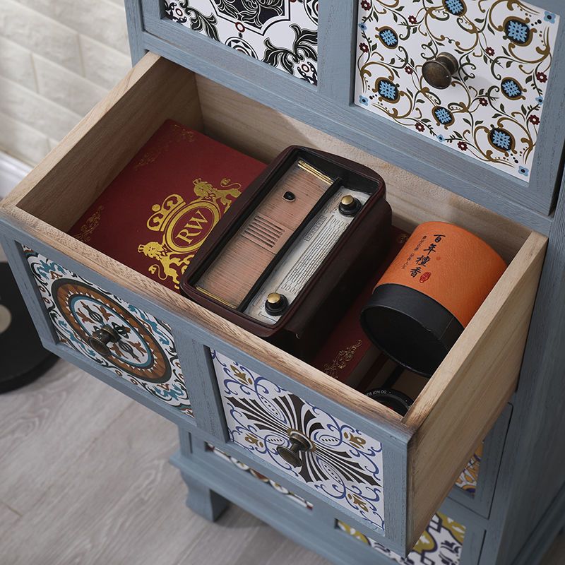 Bedroom Dresser Traditional Style Solid Wood Storage Chest with Multi Drawers