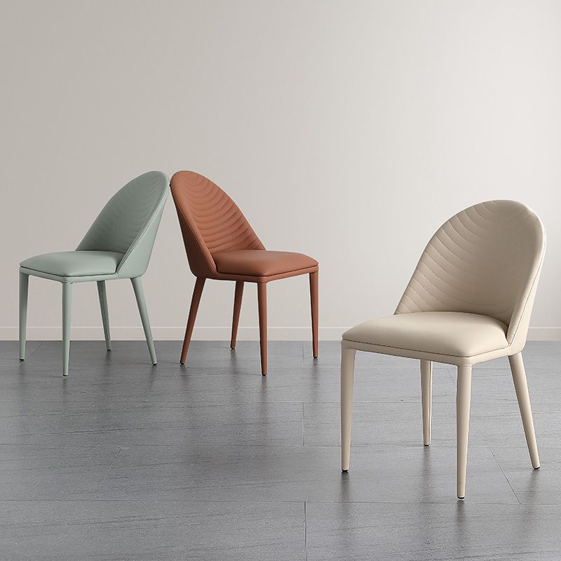 Glam Style Side Chair Leather Dining Side Chair for Dining Room Clearhalo 'Dining Chairs' 'Dining Tables & Seating' 'dining_chair' 'furn' 'furn_dining_chair' 'Furniture' 'furniture_dining_chair' 'Kitchen & Dining Furniture' 1200x1200_bafaaf7d-b64f-4c80-bbe1-9c9dc6be7e9c