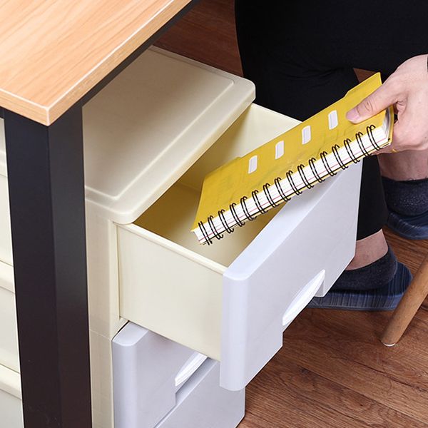 Cajones de archivos modernos laterales Archivo de plástico para el hogar u oficina