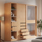 Engineered Wood Wardrobe Cabinet Modern Wardrobe Closet for Bedroom