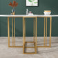 Modern Style White Dining Table Sintered Stone Drop-Leaf 56.3" Table(table only) Clearhalo ' dining_table' 'Dining Tables & Seating' 'Dining Tables' 'furn' 'furn_dining_table' 'Furniture' 'furniture_dining_table' 'Kitchen & Dining Furniture' 'kitchen&dining_furn' 'kitchen' 'kitchen_dining_table' 1200x1200_bafb89ff-97a8-4d6a-8dd7-6d3502e172fa