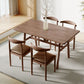 Table à manger rectangulaire en panneaux de fibres de densité moyenne, pour salle à manger