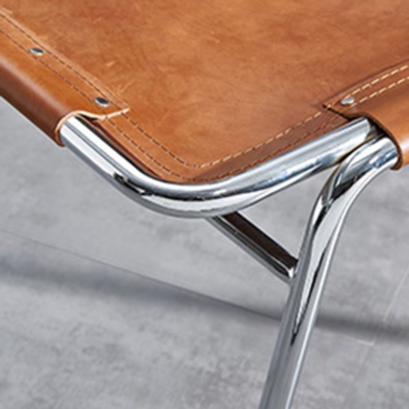 現代のキッチンダイニングチェアフェイクレザーサイドチェア銀の脚