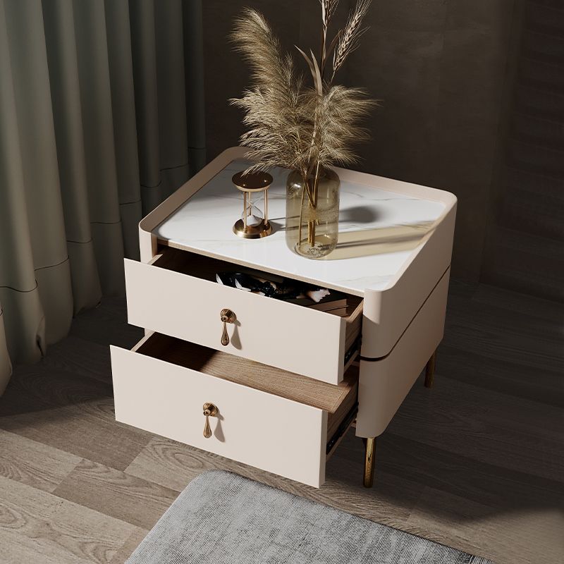 Gambe gambe in vetro in vetro da 2 pollici glam incluso da 19 pollici incluso tavolo da notte