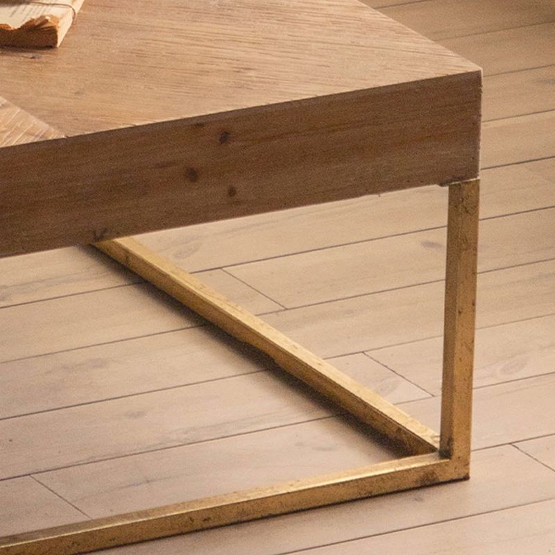 Scandinavian Medium Wood Coffee Table Wooden Coffee Table for Living Room