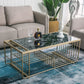 Rectangle Cocktail Table with 3 Iron Shelves and Marble Top Coffee Table Clearhalo 'Coffee & Accent Tables' 'Coffee Tables' 'coffee_tables' 'furn' 'furn_coffee_tables' 'Furniture' 'Living Room Furniture' 1200x1200_bafed1ce-7dee-42d9-8d20-cb678a8bd5a4
