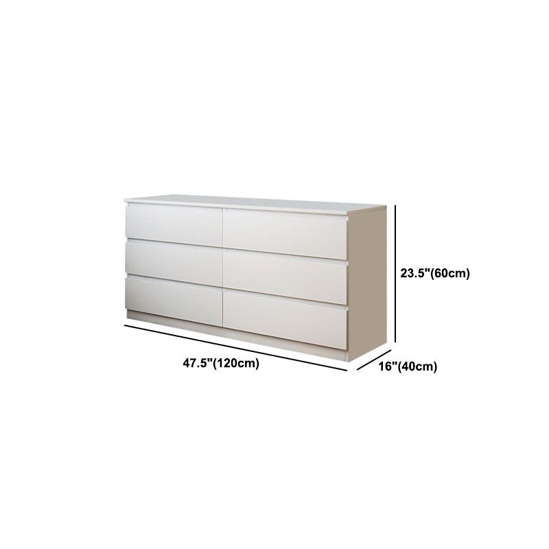 Modern White Wood Chest Bedroom Storage Chest with Mute Rail Clearhalo 'Bedroom Furniture' 'Dressers & Chests' 'dressers_chests' 'furn' 'furn_dressers_chests' 'Furniture' 1200x1200_baff9f8c-885c-4c80-a25b-f02eda4f2158