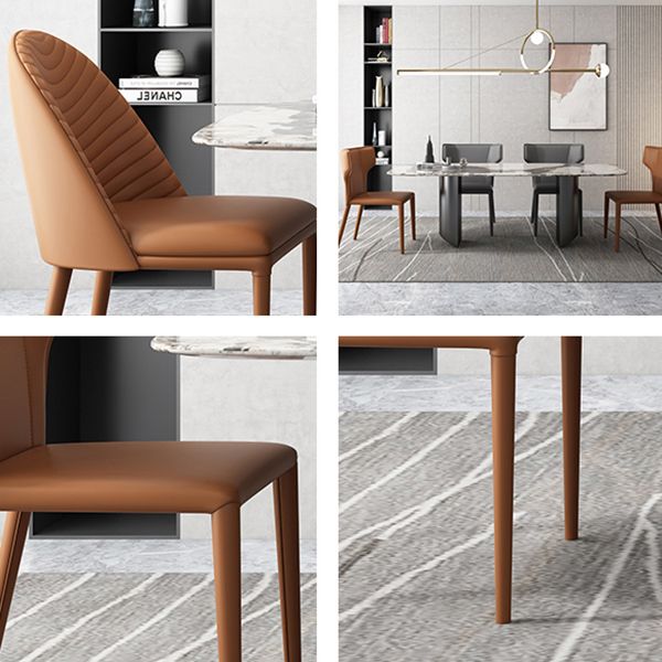 Contemporary 1/4/5/7 Pieces Dining Set with Sintered Stone Dining Table for Restaurant Clearhalo 'Dining Room Sets' 'Dining Tables & Seating' 'dining_room_set' 'furn' 'furn_dining_room_set' 'Furniture' 'furniture_dining_room_set' 'Kitchen & Dining Furniture' 'kitchen&dining_furn' 'kitchen' 1200x1200_bafffc70-d5b5-401f-b9c1-635ccb883ae5