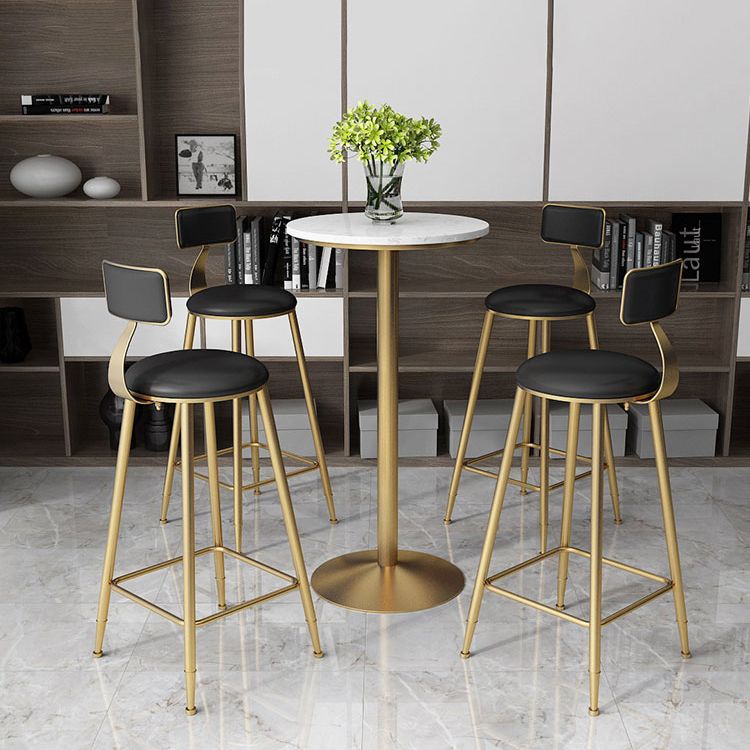 Tavolo da bar in pietra glam piedistallo altezza bar tavolo da pub per interno